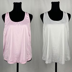Fabletics Racer Back Tank Tops X2 - Women’s L